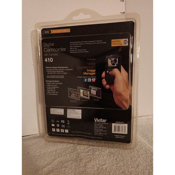 Vivitar 410 digital camcorder new in package - Picture 2 of 2